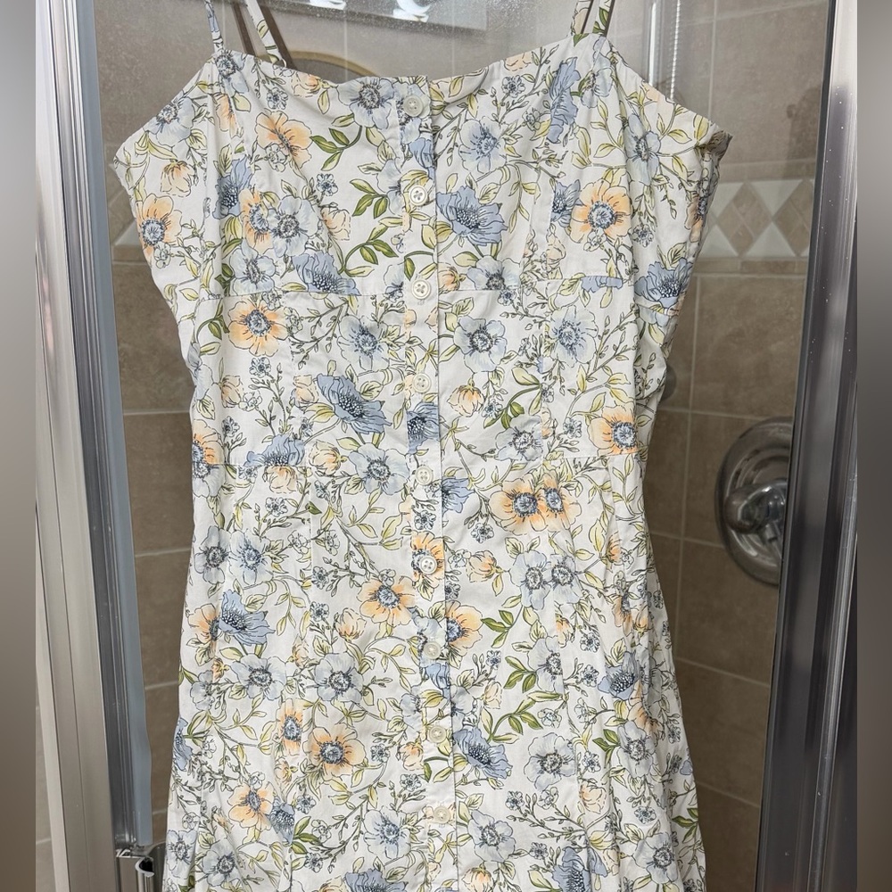 J. Crew Floral Pastel Spring Midi Dress - Picture 6 of 6